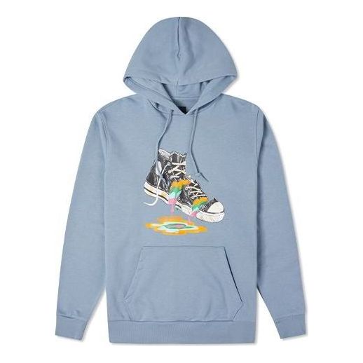 Converse Paint Drip Graphic Pullover Hoodie 'Vintage Blue' 10022937-A03