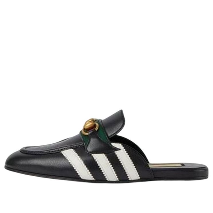 (WMNS) adidas X Gucci Slipper With Horsebit 'Black' 721482-AAA71-1090