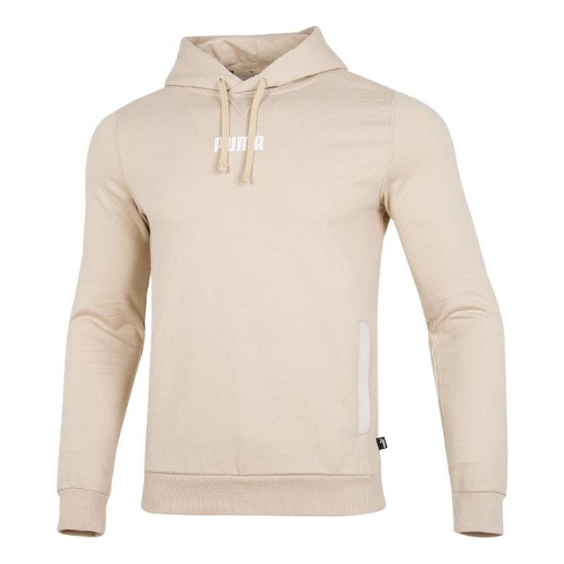 PUMA Solid Color Pullover hooded Athleisure Casual Sports Creamy White 849584-64
