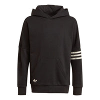 (GS) adidas Originals Adicolor Hoodie 'Black White' HK9699