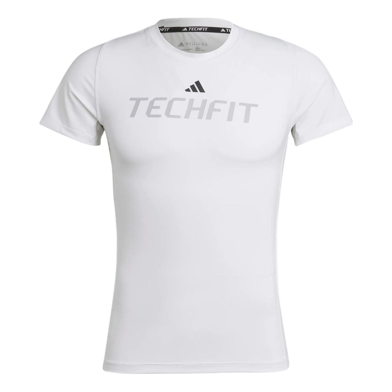Men's adidas Logo Alphabet Printing Round Neck Short Sleeve White T-Shirt HZ9685