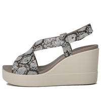 (WMNS) Crocs Brooklyn Thick Sole Gray Sandals 'Gray' 206222-93T