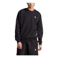 adidas Originals Essentials+ Trefoil Reverse Material Crew Sweatshirt 'Black' II5800