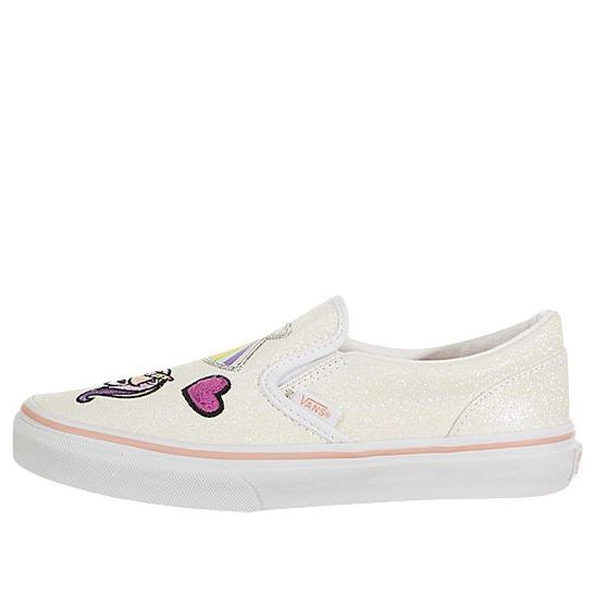 Vans Classic Slip-On Minimalistic Cozy Low Tops Casual Skateboarding Shoes White VN0A4BUTT3V