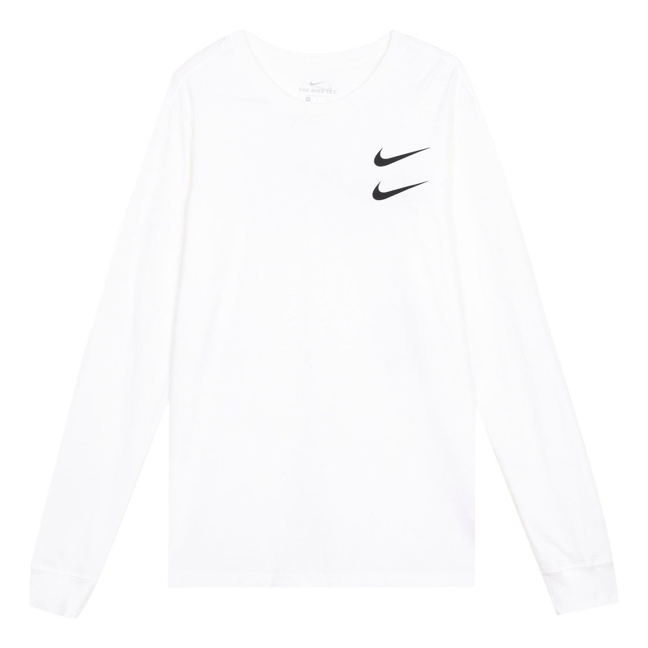 Nike Sportswear Swoosh LS Tee US Edition Round Neck Long Sleeves White CK2259-100