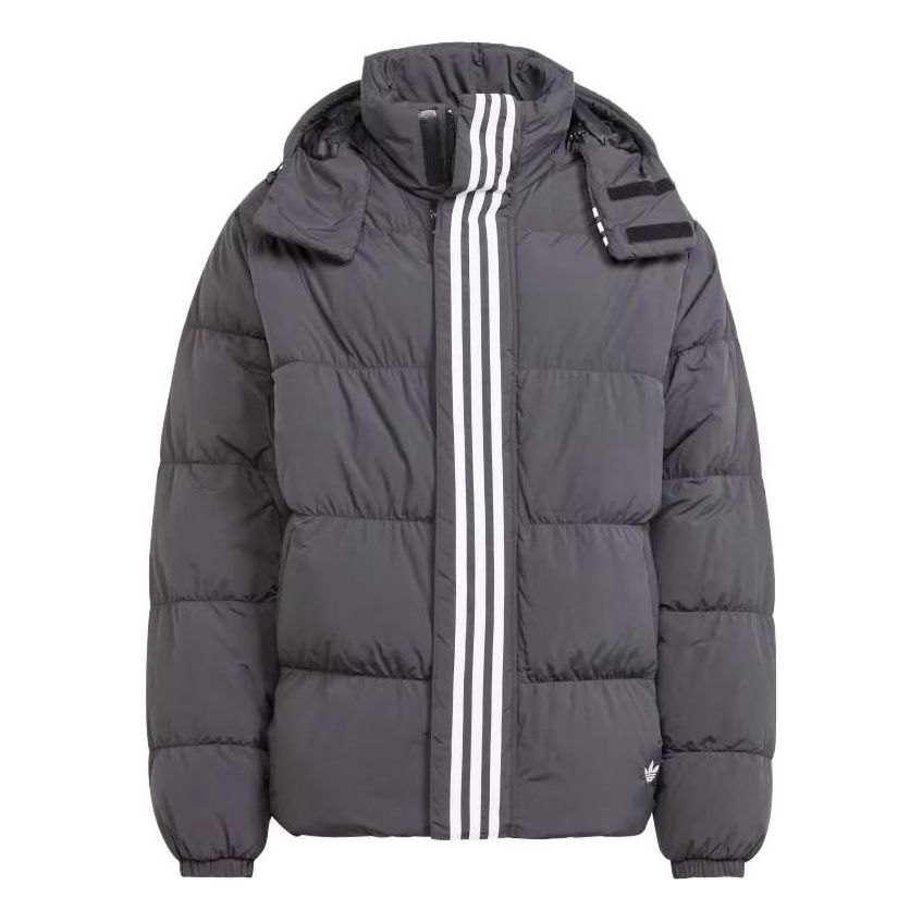 adidas Originals Rifta Down Regen Hooded Puffer Jacket 'Black White' HZ0688