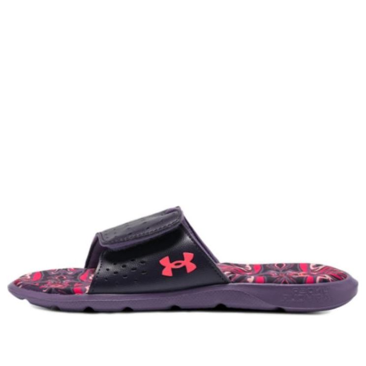 (WMNS) Under Armour Ignite Pro Graphic Footbed Slides 'Tux Purple Marble' 3026029-500