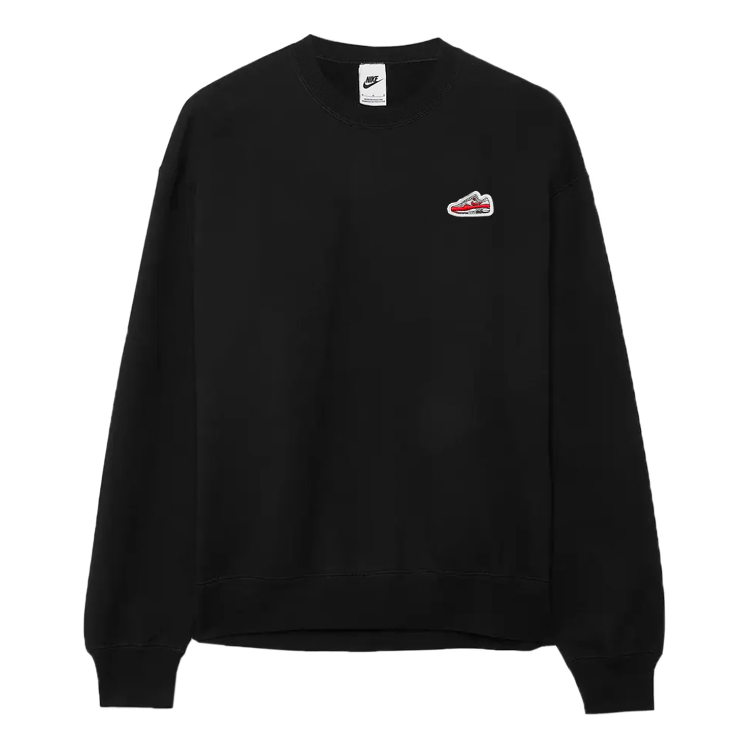 Nike French Terry Crew-Neck Sweatshirt 'Black' FZ5202-010