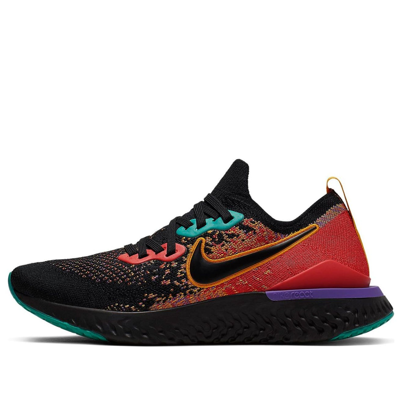(WMNS) Nike Epic React Flyknit 2 'Black Ember Glow' CK0818-001