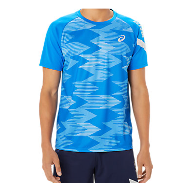 ASICS A-I-M Dry Graphic Short Sleeve Shirt 'Electric Blue' 2031E553-401