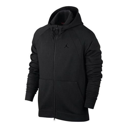 Men's Air Jordan Hooded Knit Sports Black Jacket 860197-010