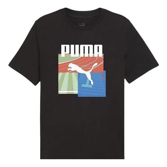 PUMA Graphic Summer Sports T-shirt 'Black' 684760-01