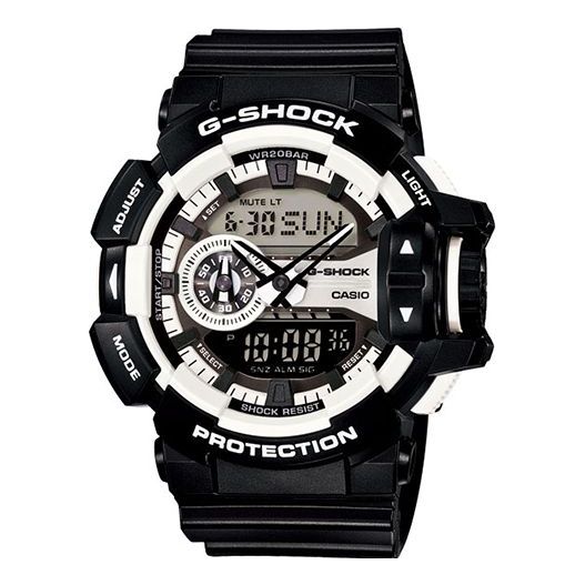 CASIO G-Shock Analog-Digital 'Black White' GA-400-1A