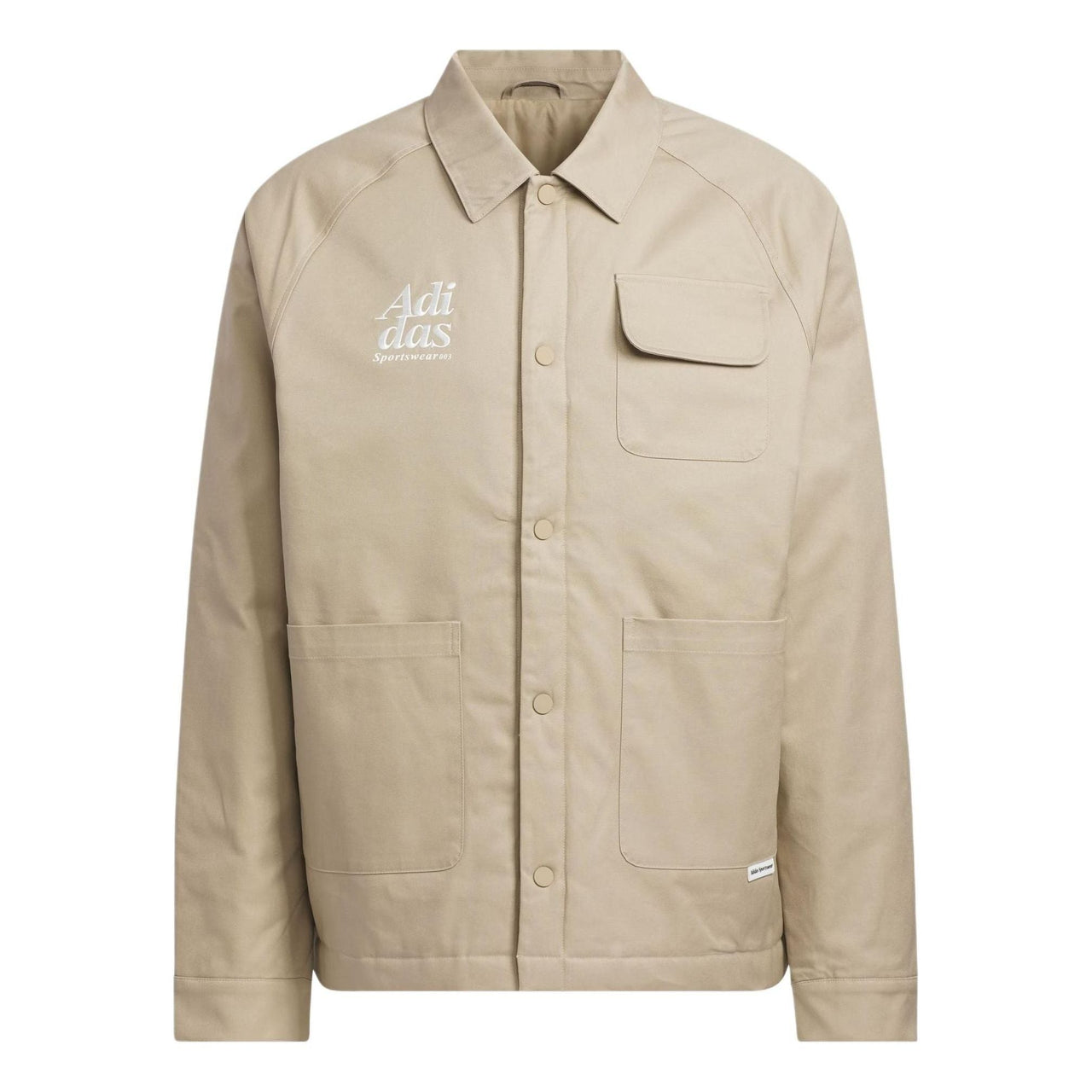 adidas Small Logo Padded Jacket Asia Sizing 'Tan' JE6104