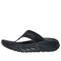 (WMNS) HOKA ONE ONE Ora Recovery Flip Slide 'Black Dark Gull Grey' 1117910-BDGGR