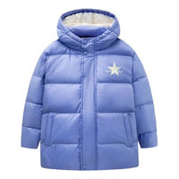 (GS) Converse Logo Printed Down Jacket 'Purple White' CV2342014PS-003