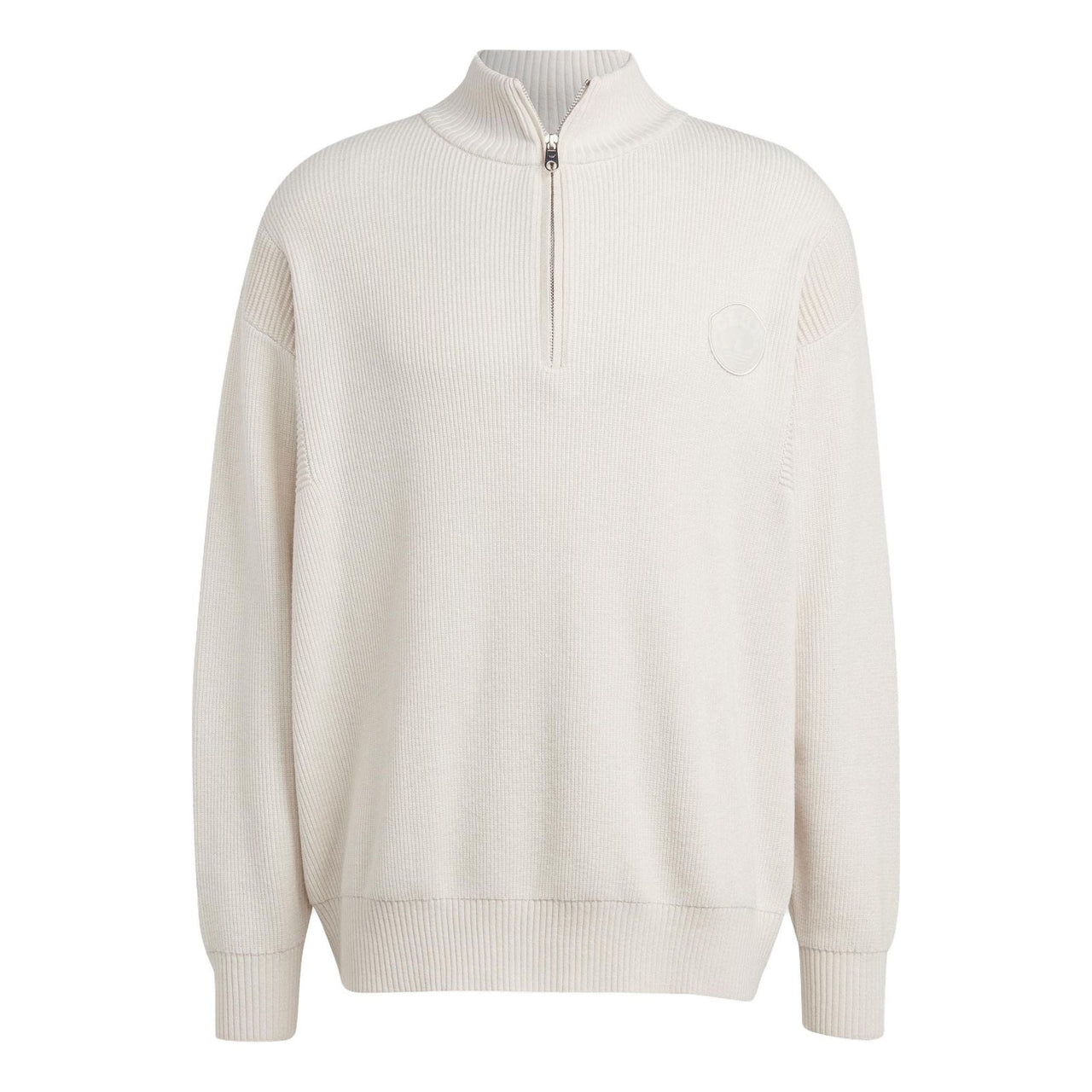 adidas originals Club Knit Half-Zip Sweater 'Beige' IA2480