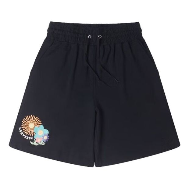 (WMNS) Converse Grow Together Knit Shorts 'Black' 10025446-A02