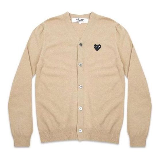 COMME des GARCONS PLAY Cardigan Black Emblem 'Beige' AZ-N024-051-3