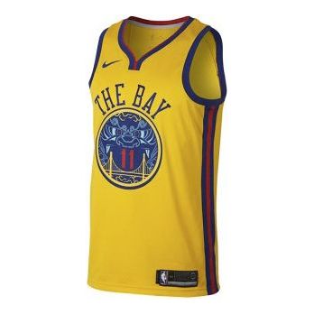 Nike NBA SW golden state warriors klay thompson Jersey Yellow 912101-730