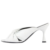 (WMNS) Balenciaga Drapy Mules White 617574WA2M09002