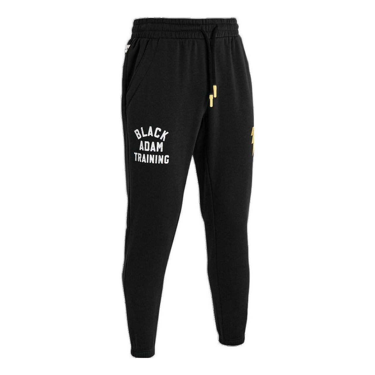 Under Armour Project Rock Black Adam Rival Fleece Pants 'Black Yellow' 1377750-001