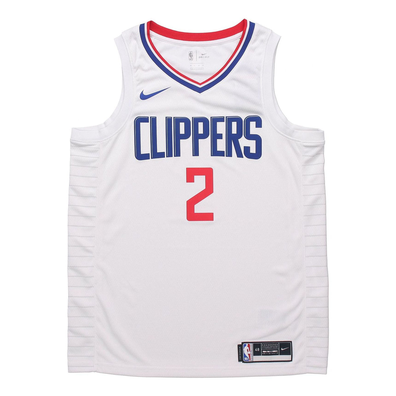 Nike NBA Quick Dry Sports Basketball Jersey/Vest SW Fan Edition 2020 Season Los Angeles Clippers Leonard 2 White CW3594-100