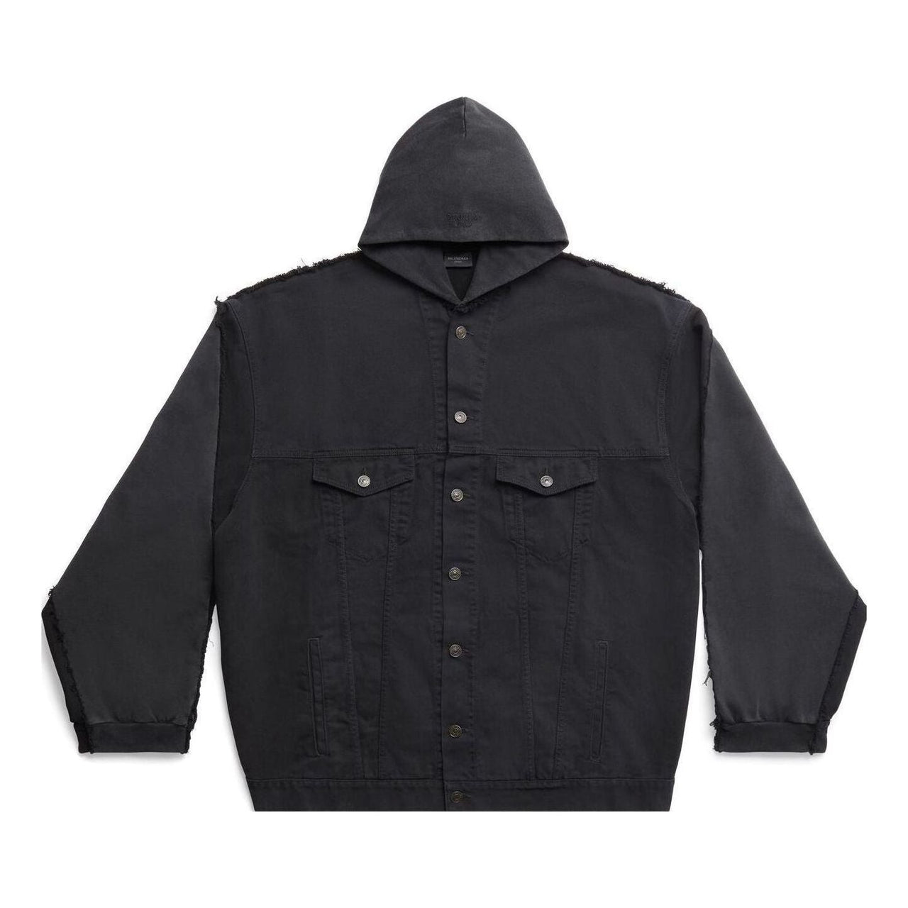 Balenciaga Balenciaga Paris Hybrid Hooded Jacket 'Black' 738737TNW111700