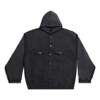 Balenciaga Balenciaga Paris Hybrid Hooded Jacket 'Black' 738737TNW111700