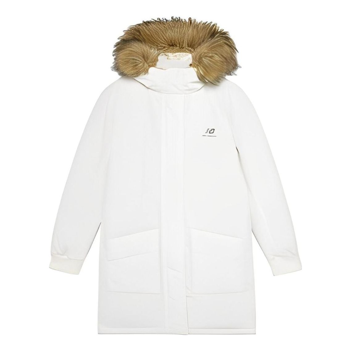 (WMNS) New Balance Warm Long Down Jacket 'White' AWJ23345-CRM