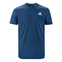 adidas Tennis Quick Dry Breathable Running Gym Short Sleeve Blue GL5454