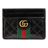 Gucci GG Logo Cowhide Card Package Black/Red/Green 536454-0YKBT-1060