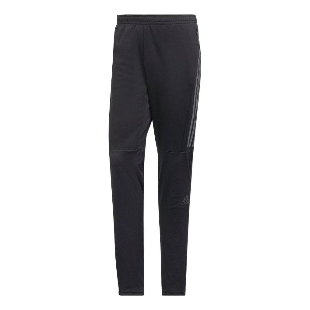 Men's adidas Logo Stripe Printing Casual Sports Pants/Trousers/Joggers Black HE2470