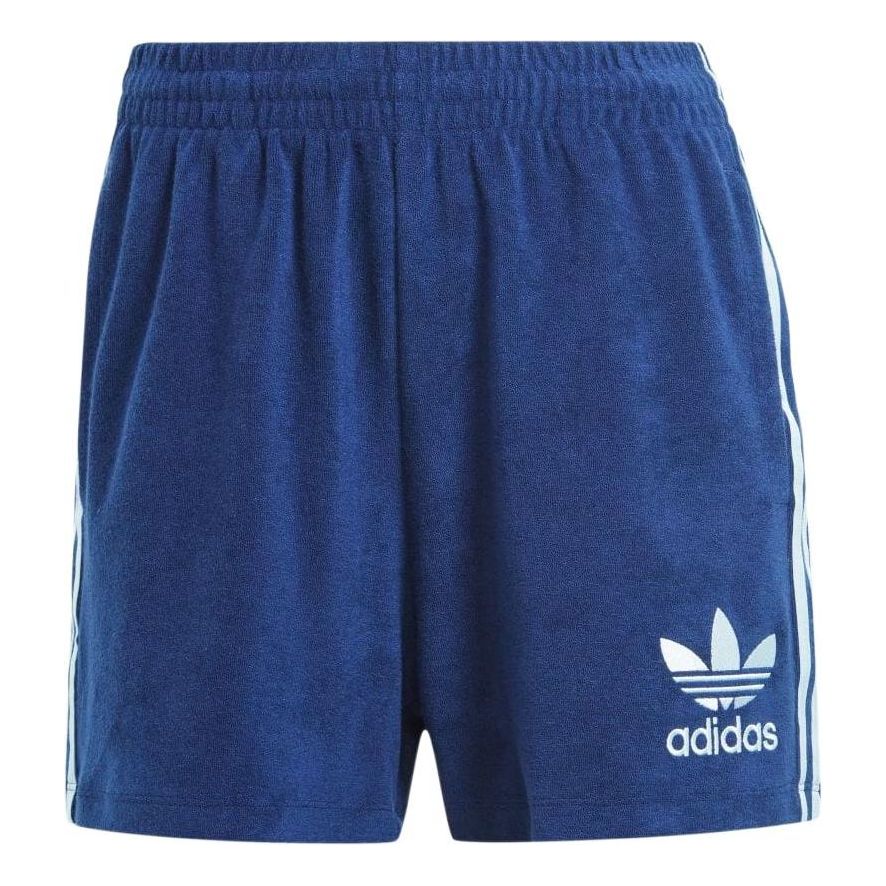 (WMNS) adidas Terry Shorts Asia Sizing 'Navy Blue' IR7472