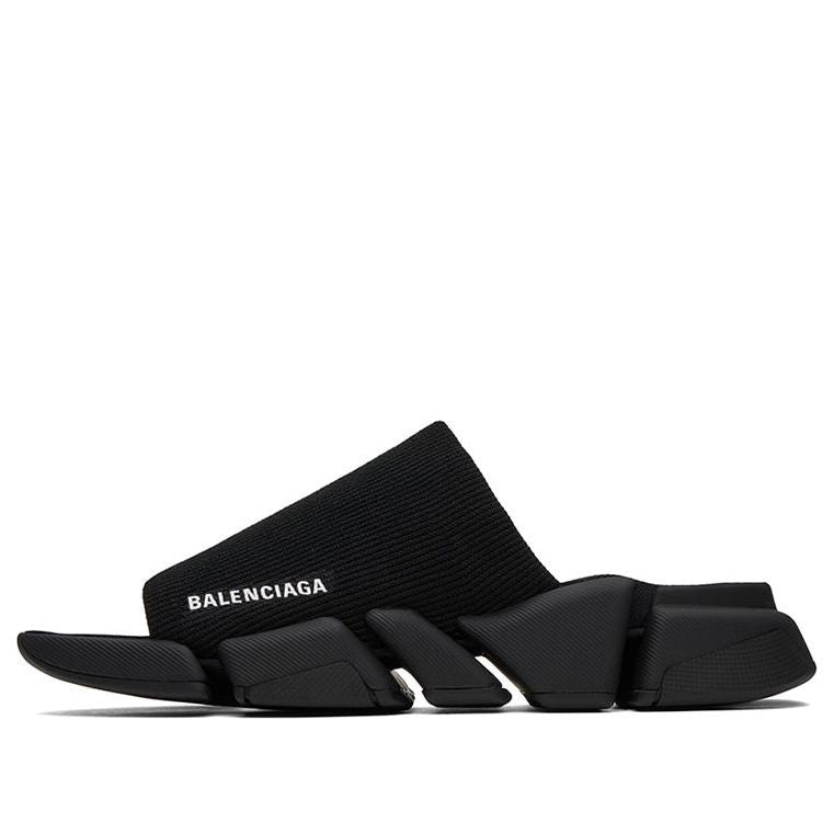 (WMNS) Balenciaga Speed 2.0 Slides 'Black Recycled Knit and Black Sole unit' 711452W2DB11000