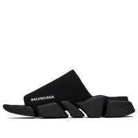 (WMNS) Balenciaga Speed 2.0 Slides 'Black Recycled Knit and Black Sole unit' 711452W2DB11000
