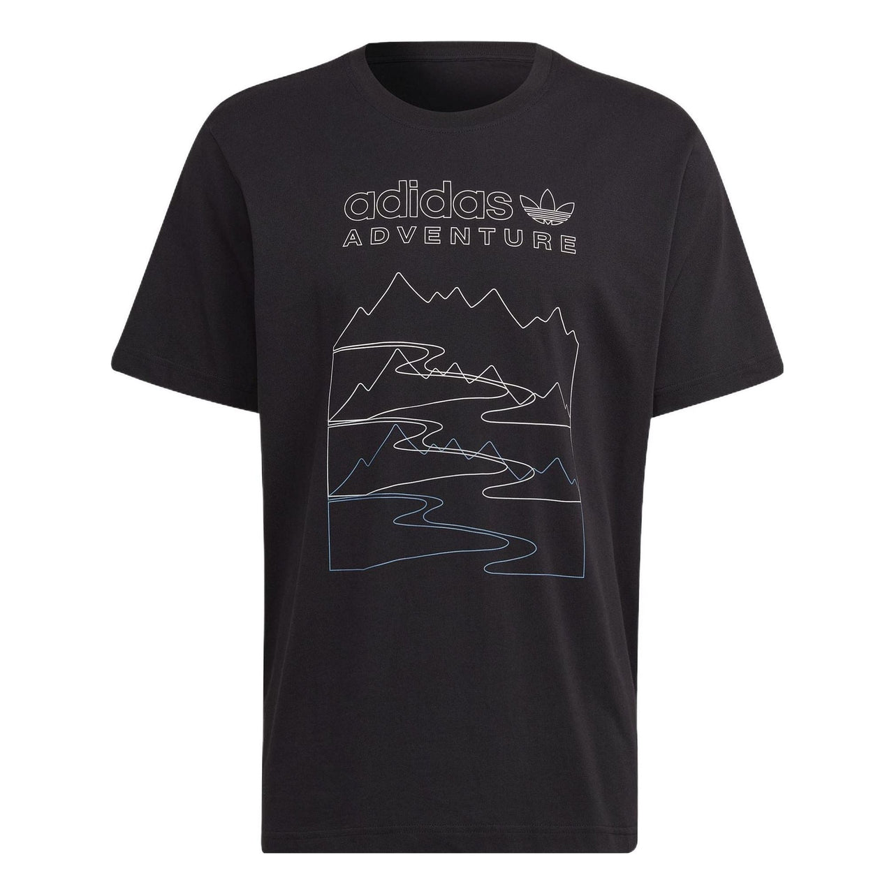 adidas originals Adventure Mountain Front T-shirt 'Black' HK5007