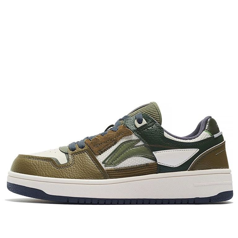 Li-Ning Classic Skateboarding 'White Olive Green' AGCS391-3