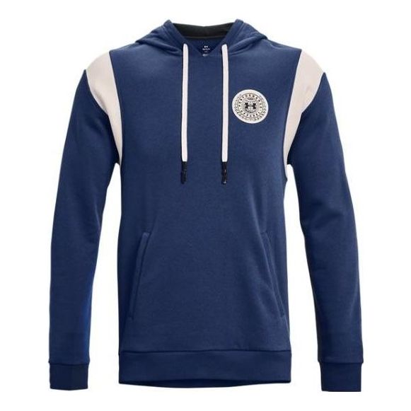 Under Armour Rival Fleece Alma Mater Hoodie 'Blue White' 1373829-404
