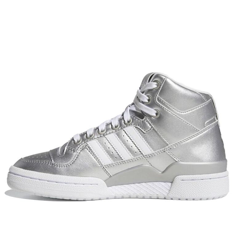 (WMNS) adidas originals Forum Mid 'Silver White' D98185