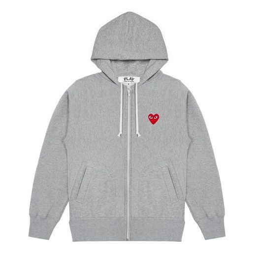 (WMNS) COMME des GARCONS PLAY Zip Hooded Jacket 'Grey' AZ-T167-051-1