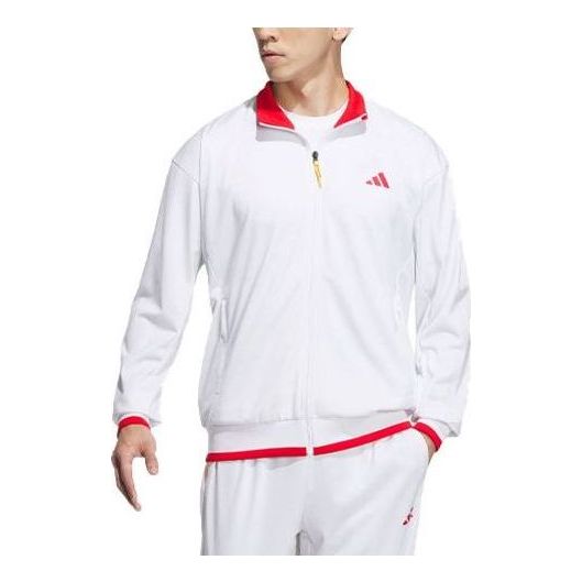adidas China Knit Tennis Jackets 'White Red' IV7578