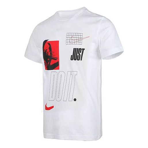 Nike DRI-FIT JDI Printing Short Sleeve White CZ1242-100