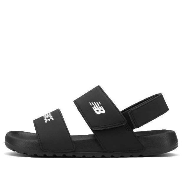 (PS) New Balance Nclay Series Velcro Minimalistic Casual Soft Sole Black Sandals 'Black White' YTNCLAYB