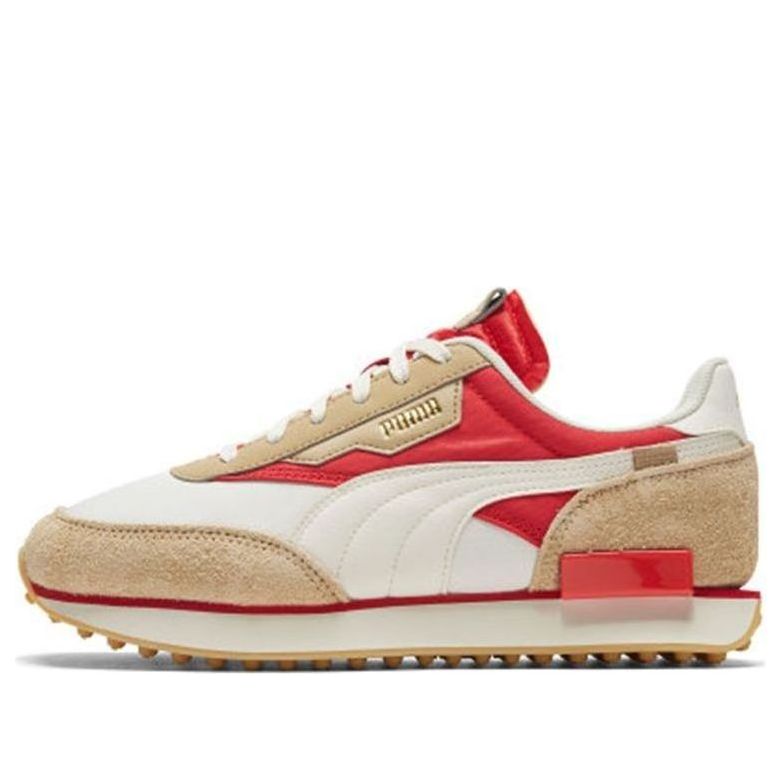 PUMA Future Rider Game On 'White Pebble Red' 371320-02