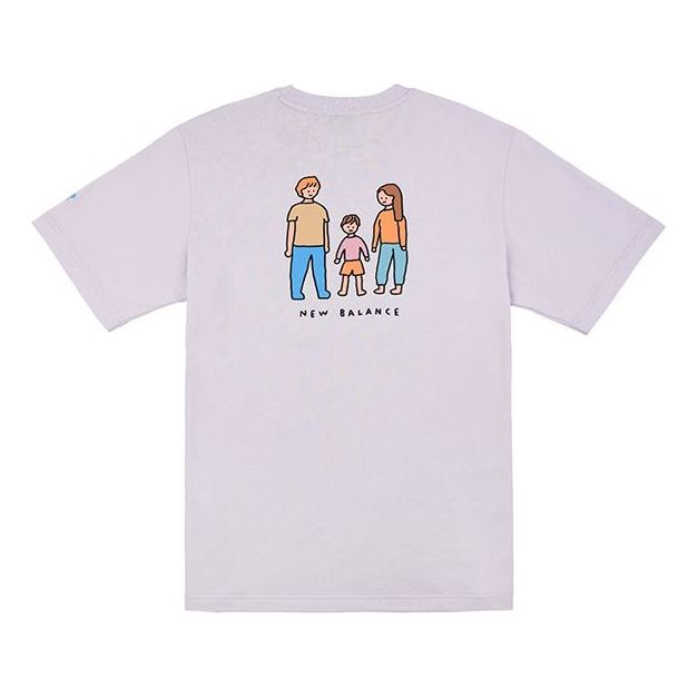 New Balance Men's New Balance x ZERO PER ZERO Crossover Limited Cartoon Character Short Sleeve Purple NEA3V993-DV