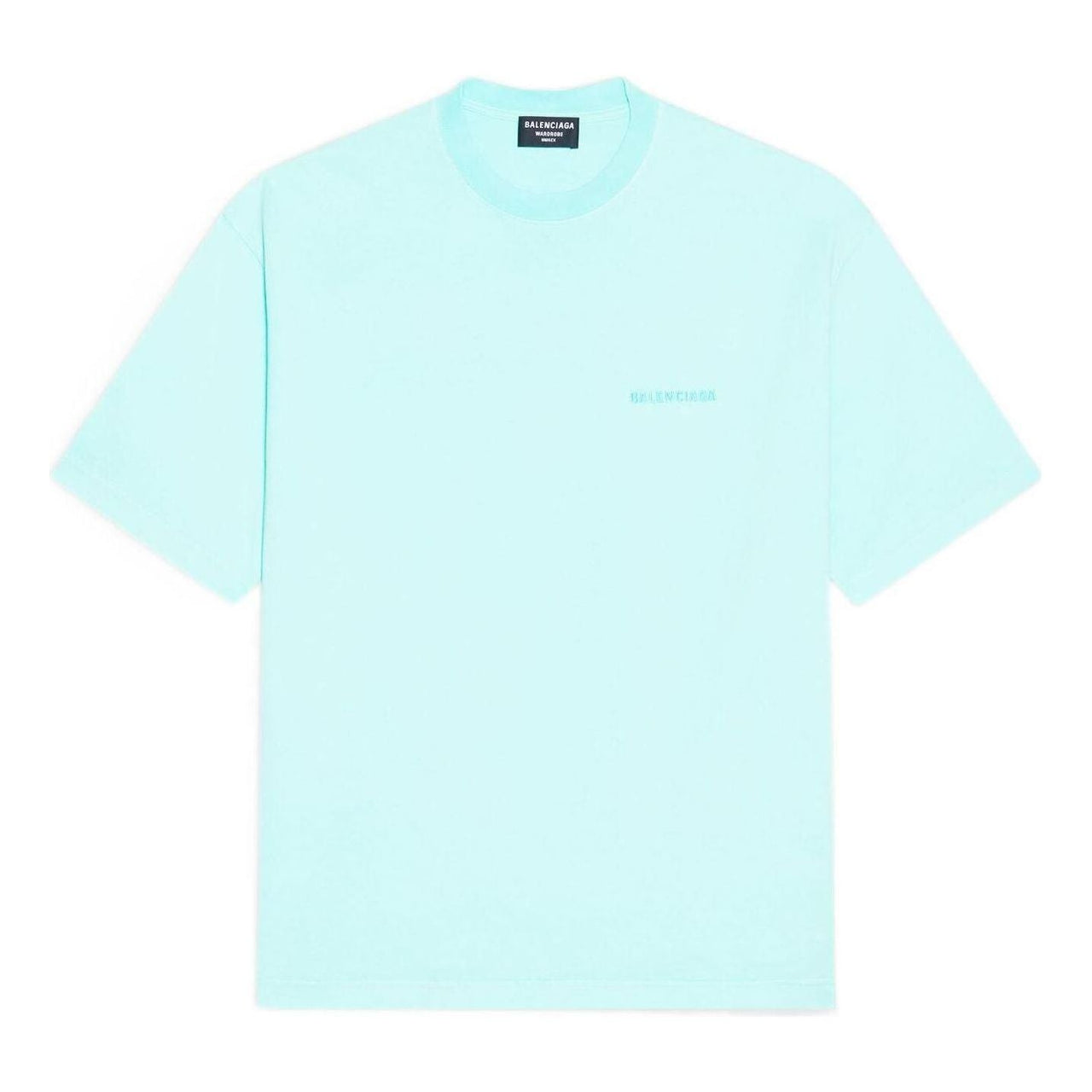 Balenciaga Logo T-Shirt Medium Fit 'Mint Tint' 612966TLVB93062