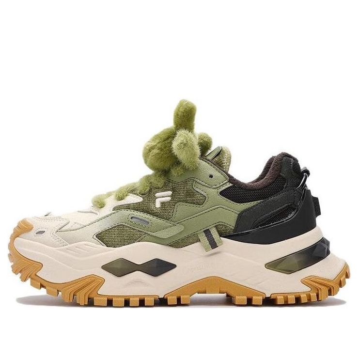 (WMNS) FILA FUSION BIANCO Sneakers 'White Green Black' T12W341303FWM