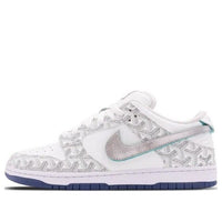 Nike x The Shoe Surgeon SB Dunk White Diamond Lux 'White Grey' 4SM200002H2