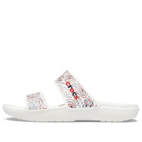 Crocs Classic Non-Slip Wear-Resistant Sports Slippers Unisex White 207350-94S